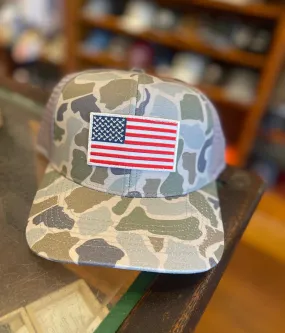 American Flag Mesh Back Trucker