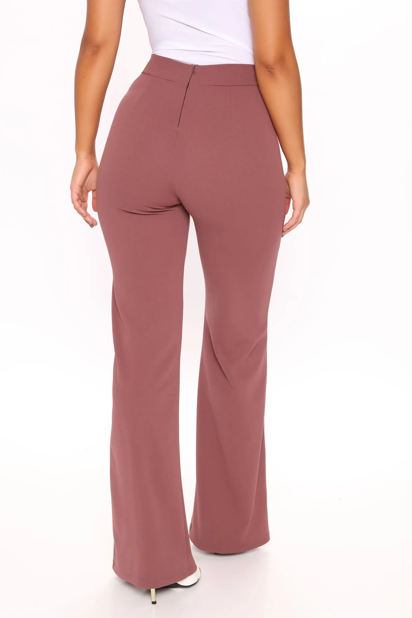 Amorra High Waisted Dress Pant - Marsala