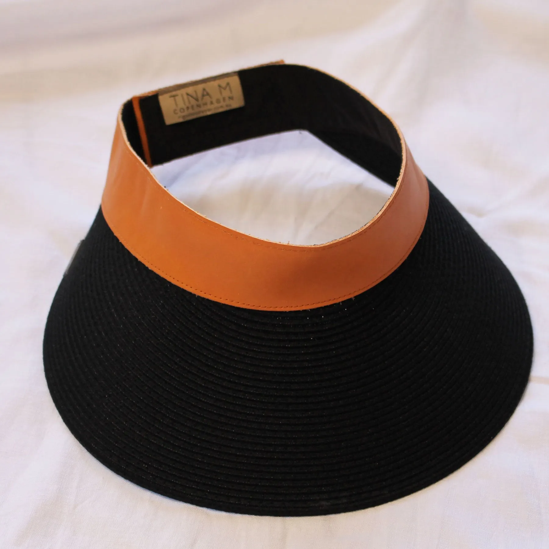 Audrey Wide Brim Visor - Black