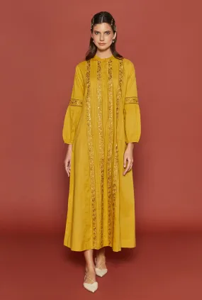 Beatrice Ochre Kaftan