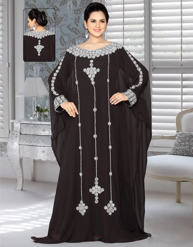 Beautiful Farasha Style Kaftan Hand Embroidery