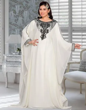 Beautiful Farasha With Embroidered Kaftan