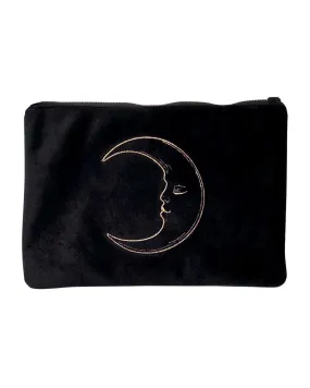 Black Velvet Moon Pouch