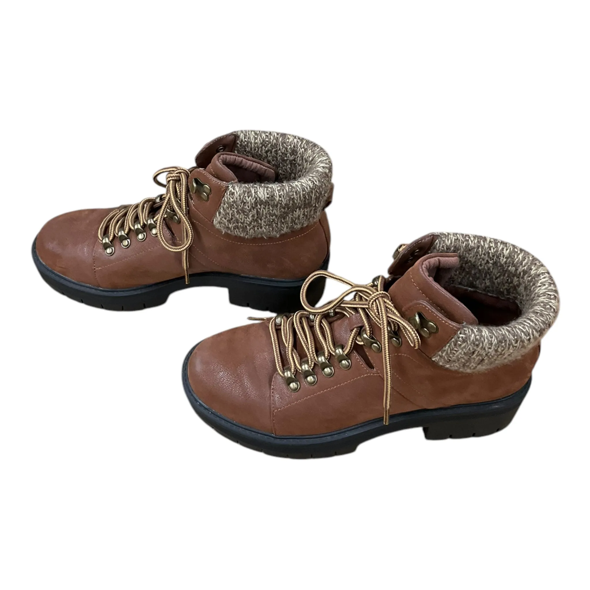 Boots Hiking By Mia In Brown, Size: 6.5