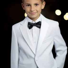 Boys White James Bond Tuxedo Suit