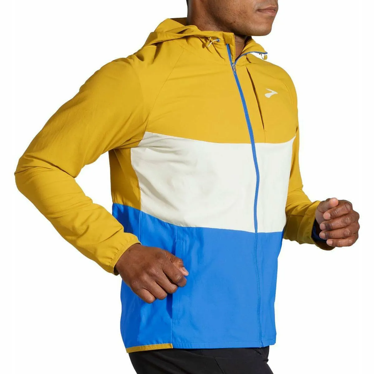 Brooks Canopy Mens Running Jacket - Yellow