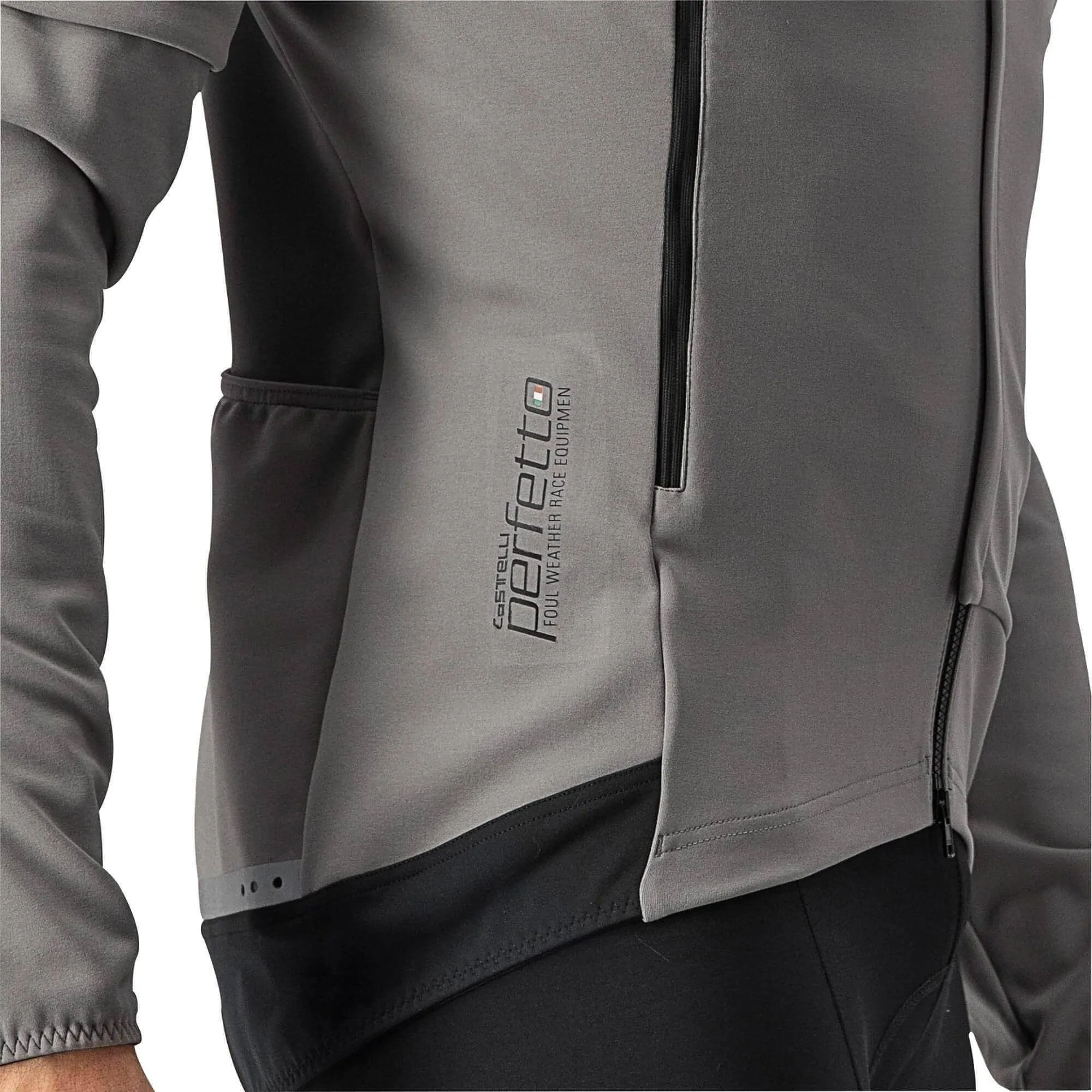 Castelli Perfetto Ros 2 Convertible Mens Cycling Jacket - Grey