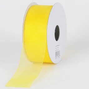 Daffodil- Sheer Organza Ribbon - ( W: 3/8 Inch | L: 25 Yards )