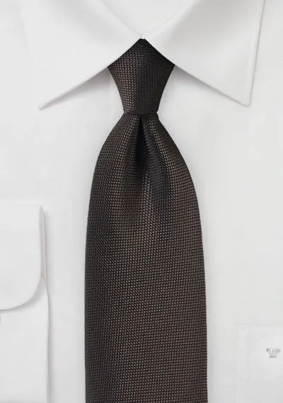 Dark Chocolate MicroTexture Necktie