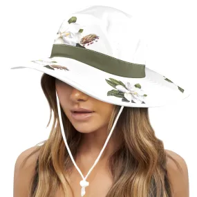 dark magnolia leaf green Wide Brim Bucket Hat