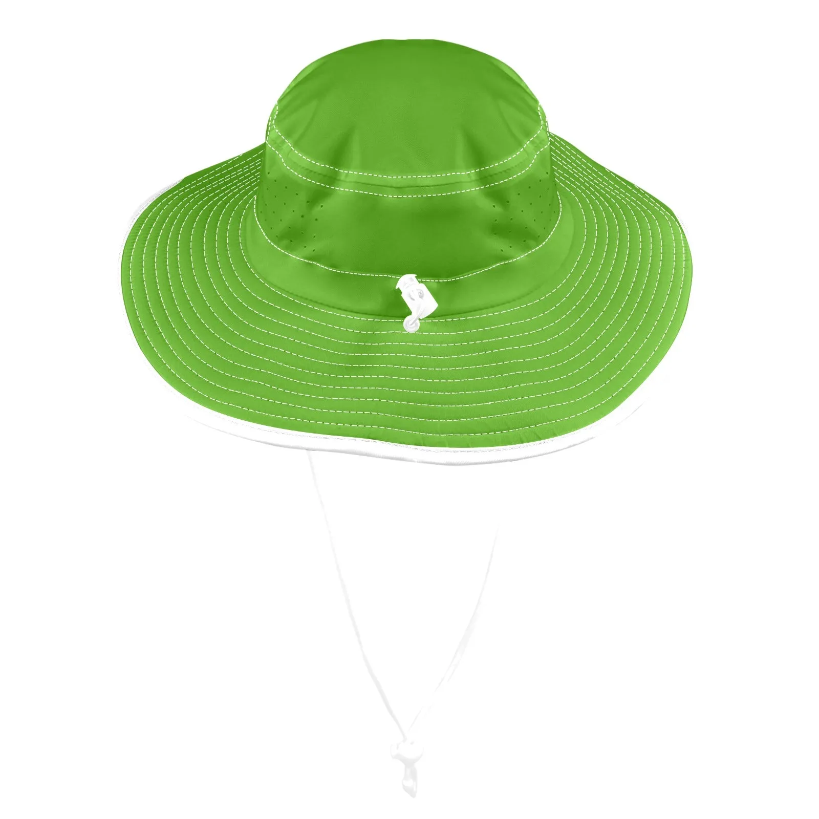 froggy green print Wide Brim Bucket Hat