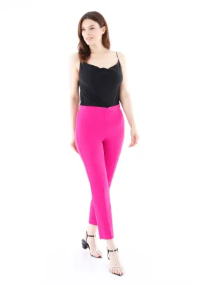 Fuchsia Ankle Length Skinny Pants