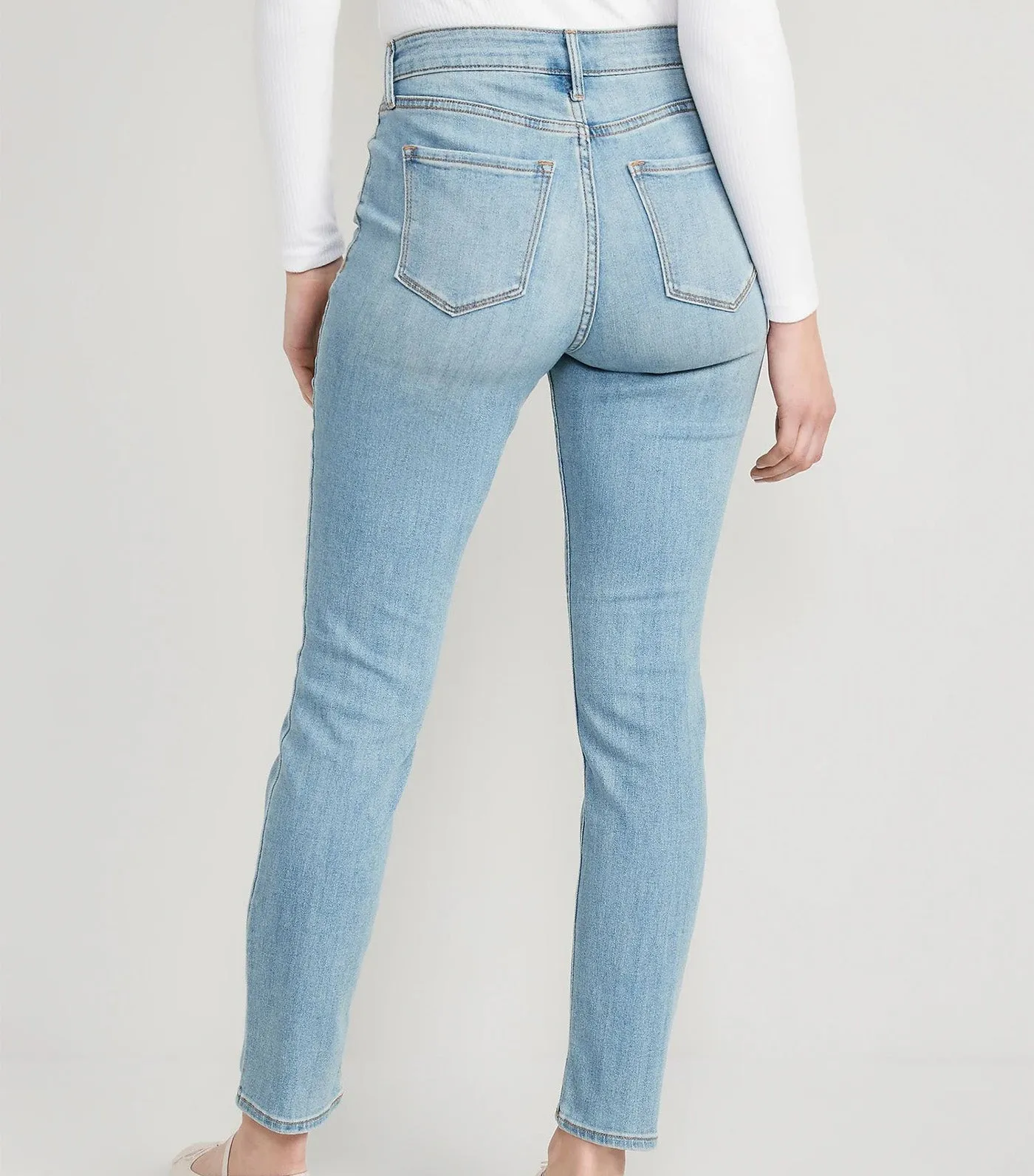 High-Waisted Wow Straight Jeans for Women Santa Catarina