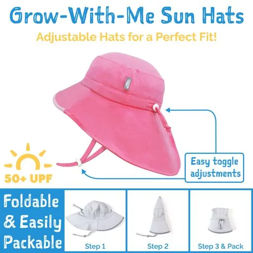 Jan & Jul Gro-with-me Aqua Dry Adventure Hat - Pink Strawberry