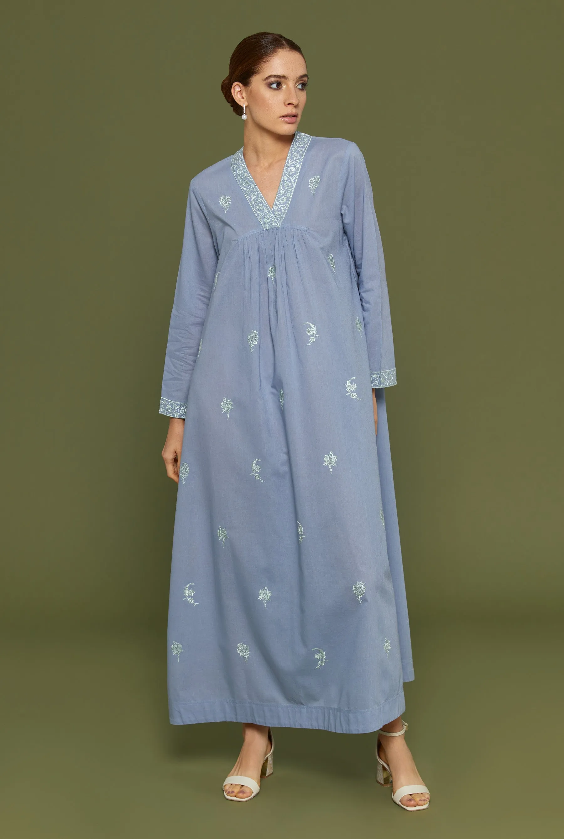 Khush Kun Faded Denim Kaftan