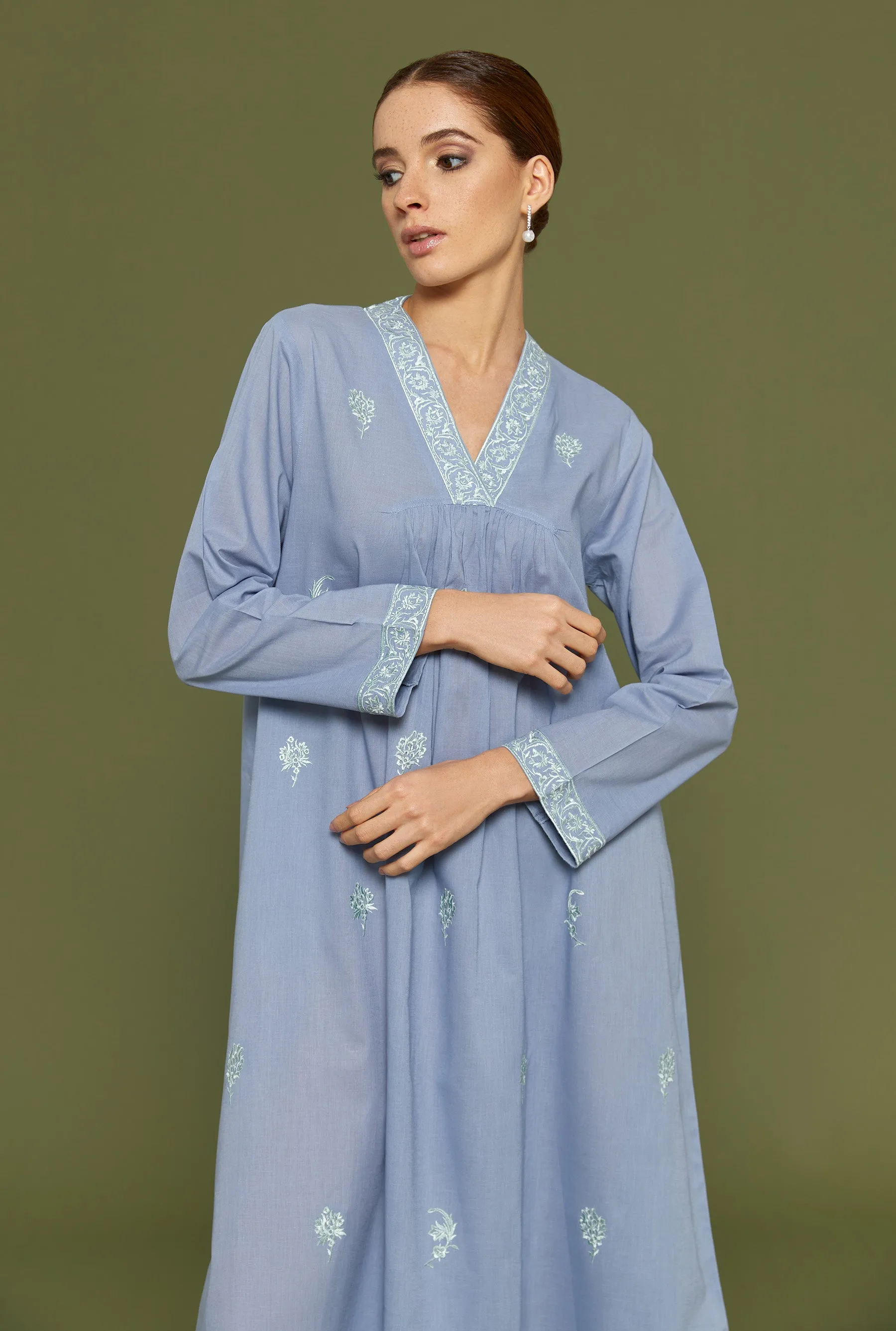 Khush Kun Faded Denim Kaftan