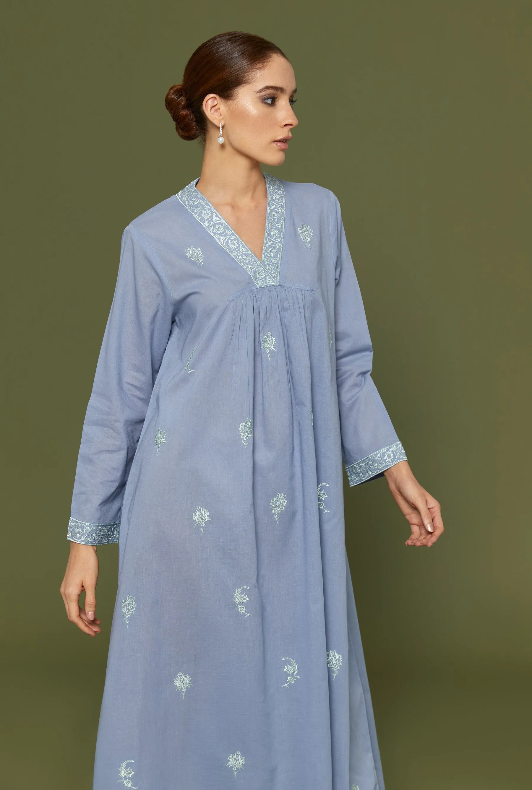 Khush Kun Faded Denim Kaftan