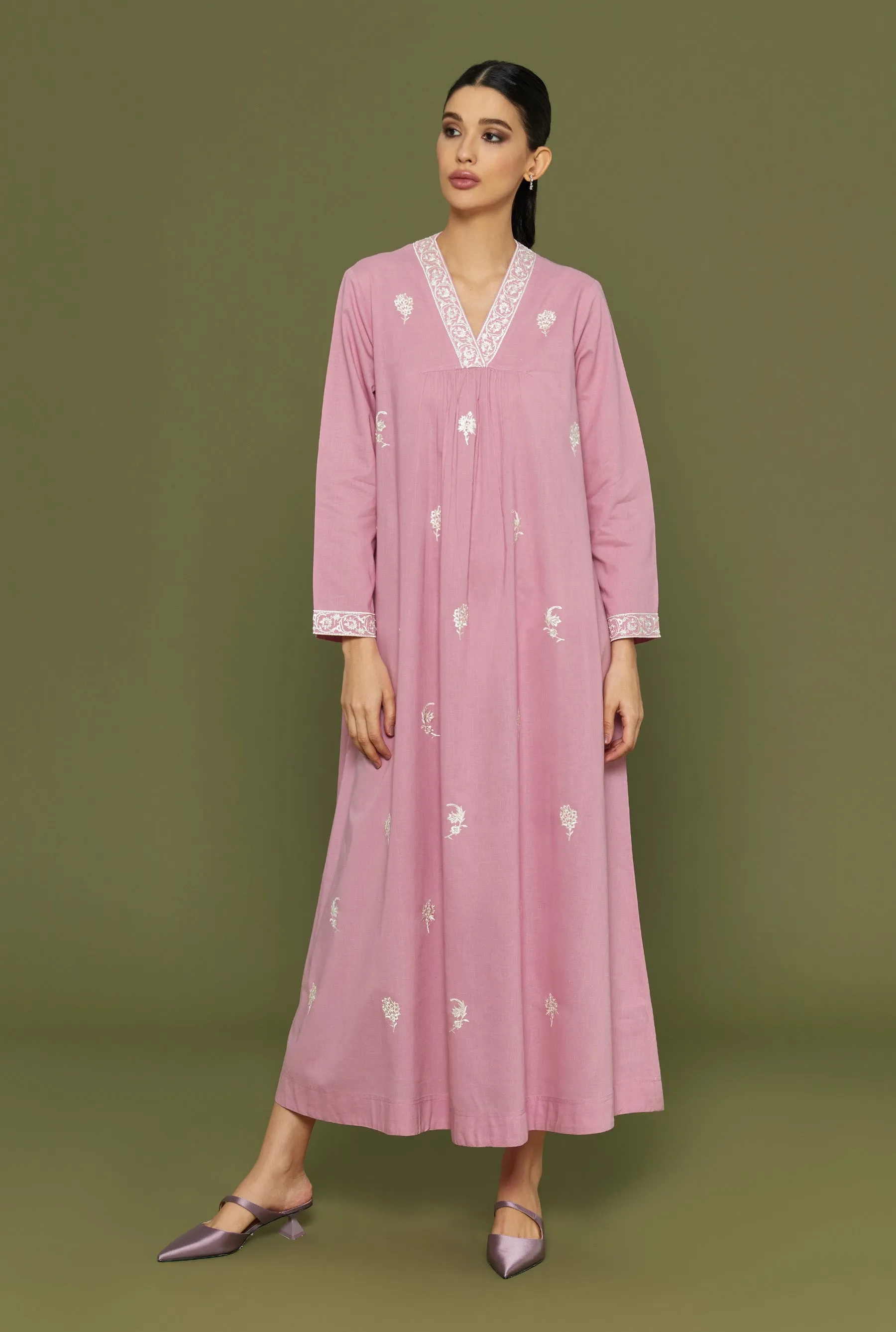 Khush Kun Lilas Kaftan