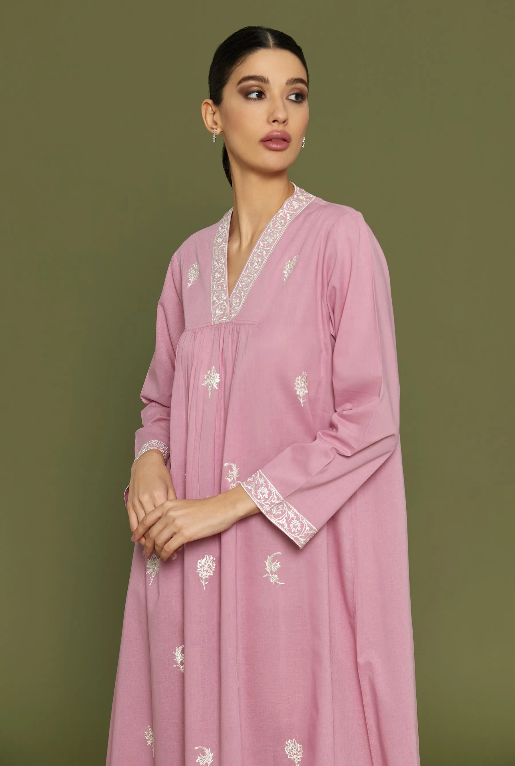 Khush Kun Lilas Kaftan