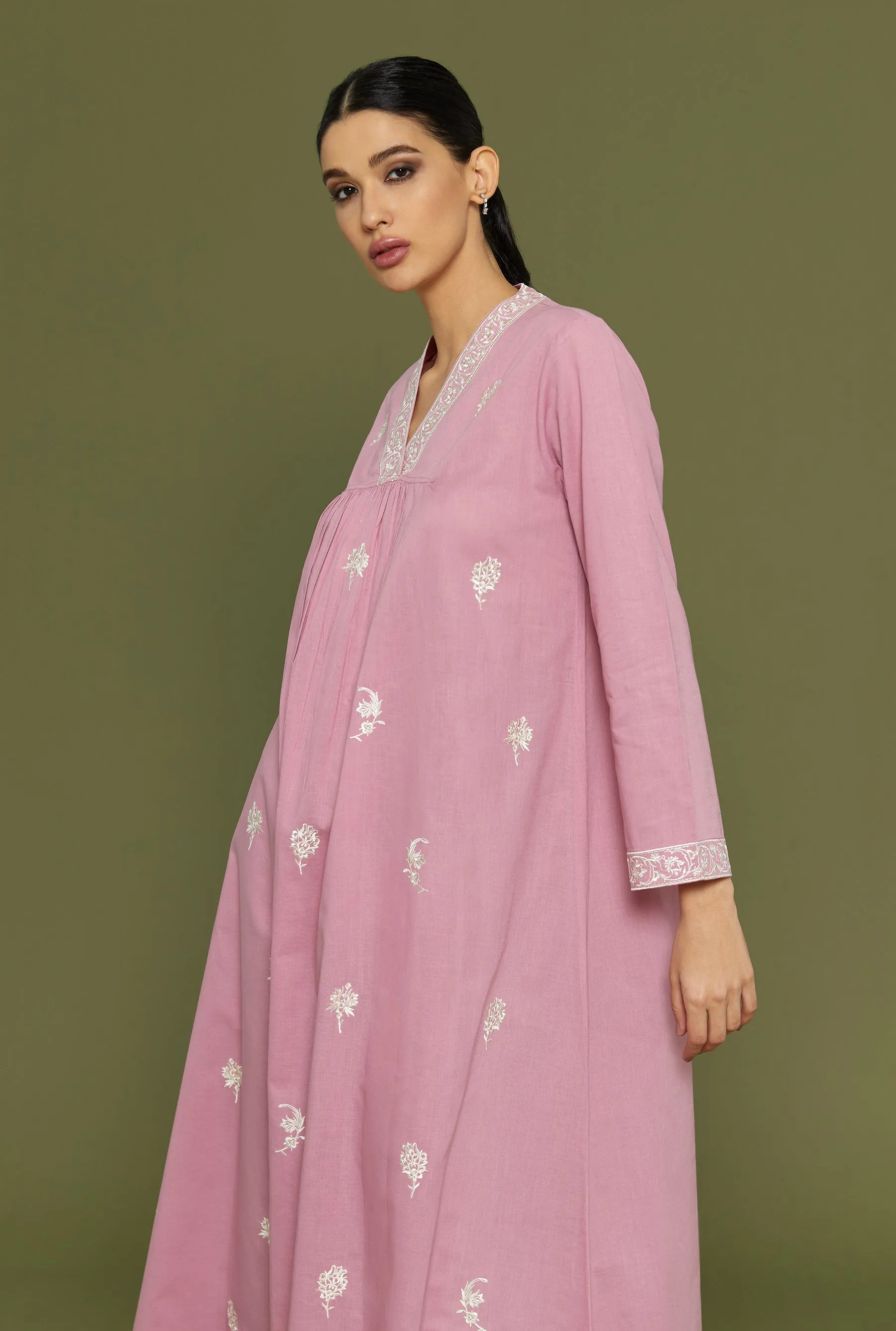 Khush Kun Lilas Kaftan