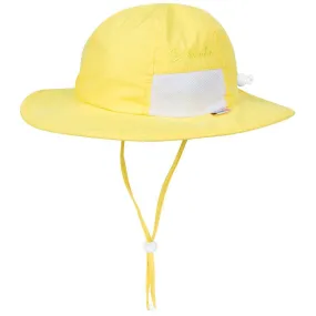 Kids Wide Brim Sun Hat "Fun Sun Day Play Hat" - Yellow