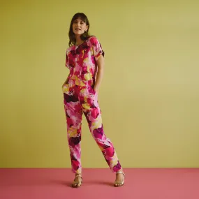 Kirstin Pants - Pink Painted Floral