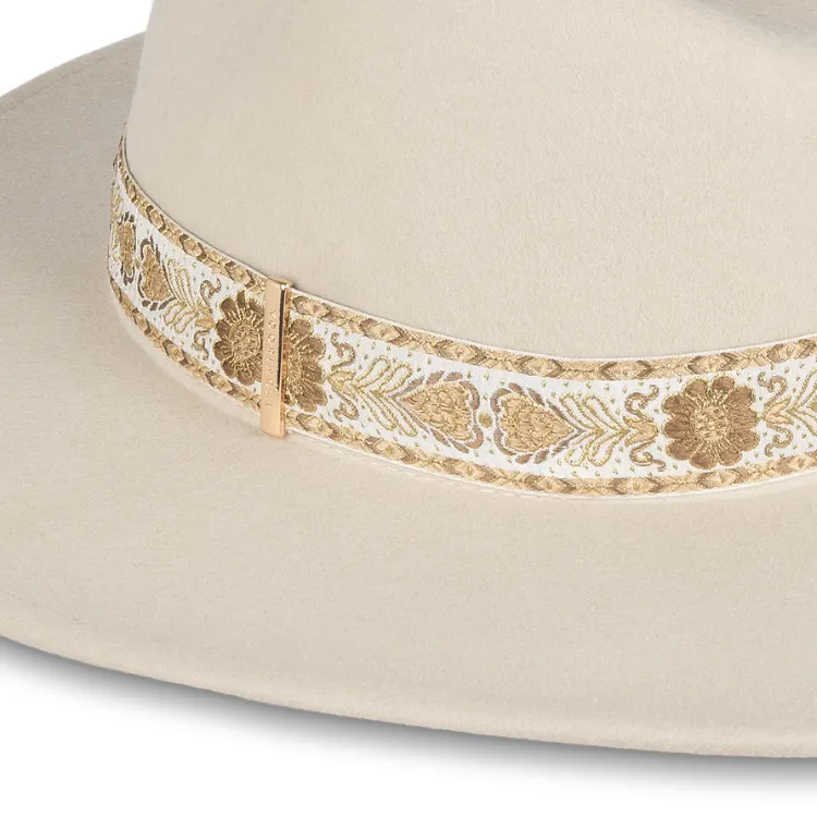 Kooringal Elwood Wide Brim Fedora - Nude