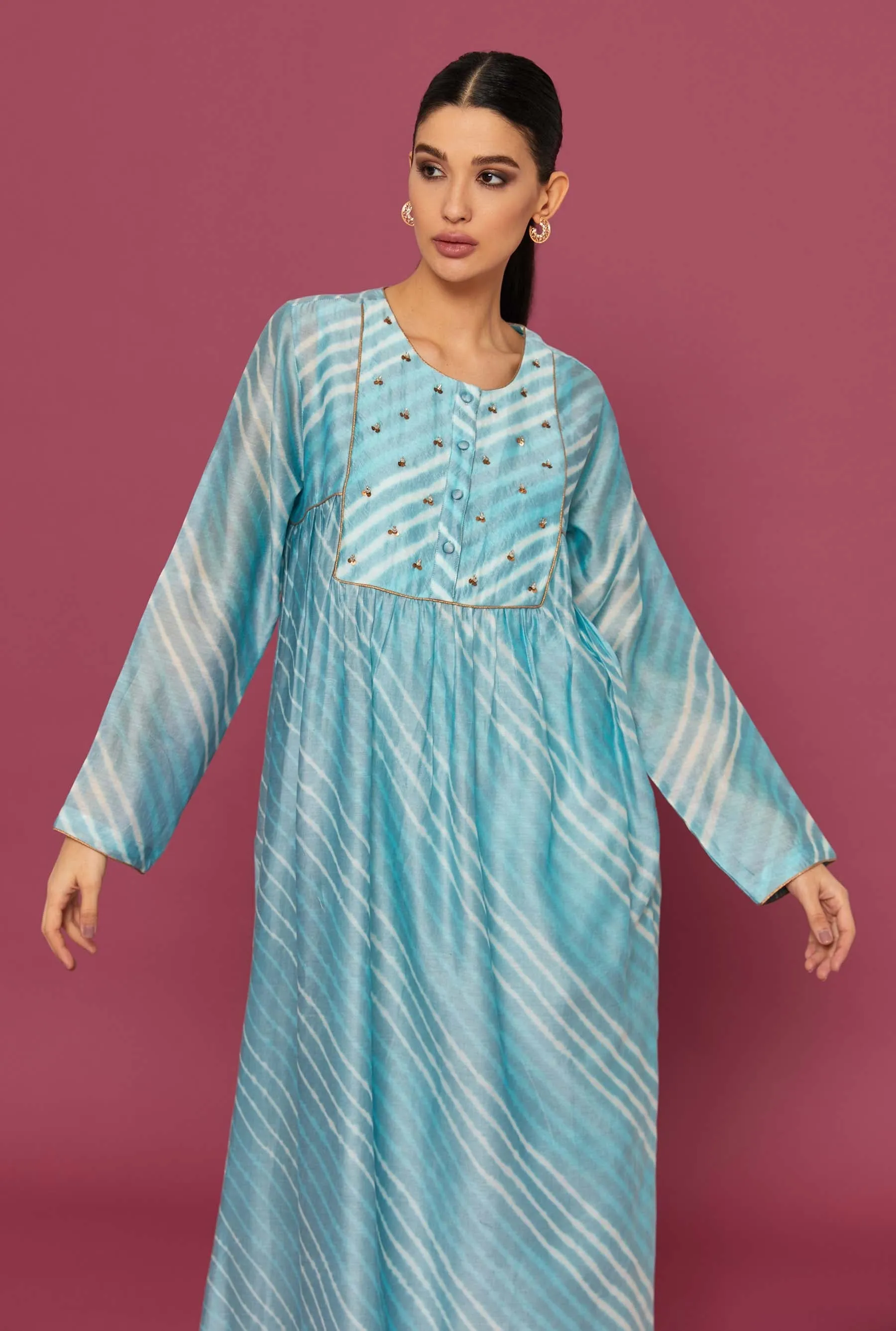 Mira Blue Kaftan