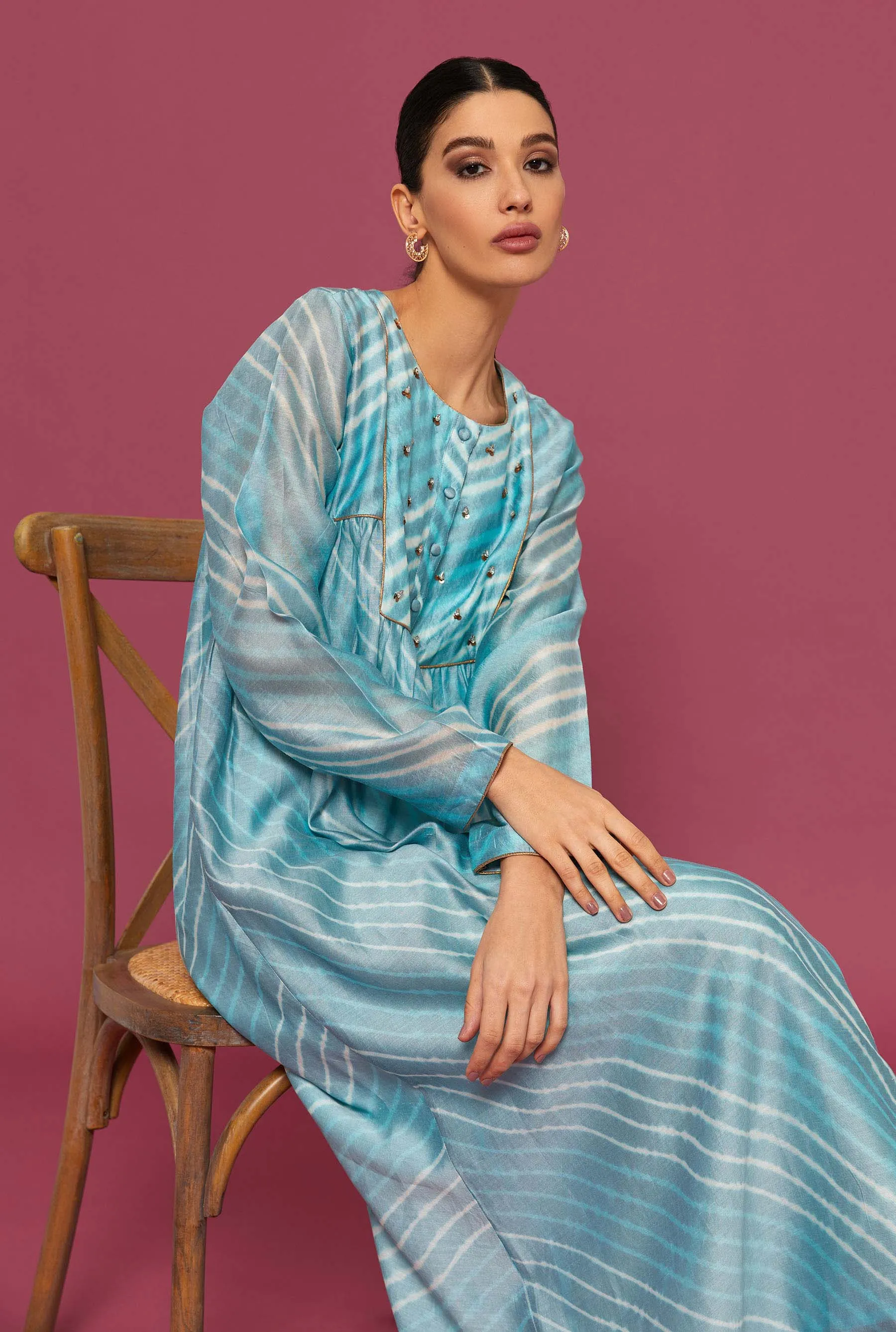 Mira Blue Kaftan