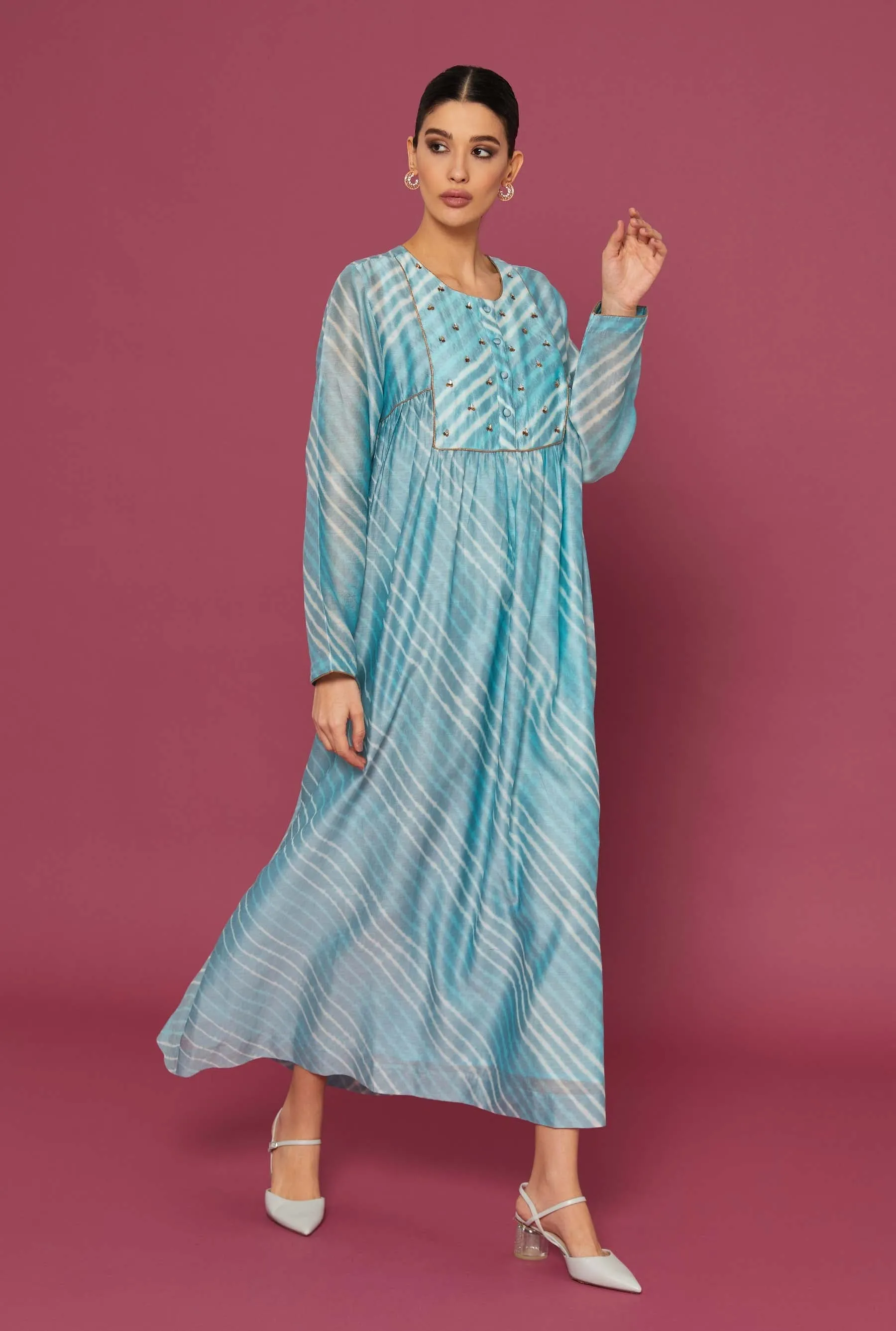 Mira Blue Kaftan