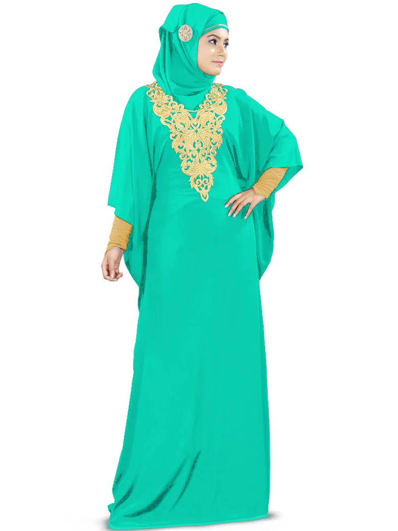 Nelam Gold Embroidered Kaftan