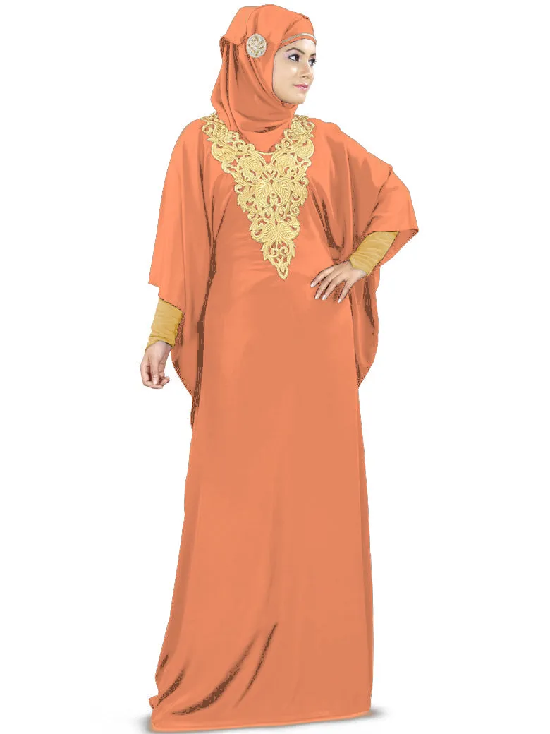 Nelam Gold Embroidered Kaftan