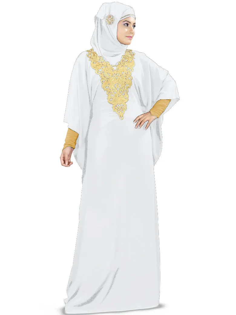 Nelam Gold Embroidered Kaftan