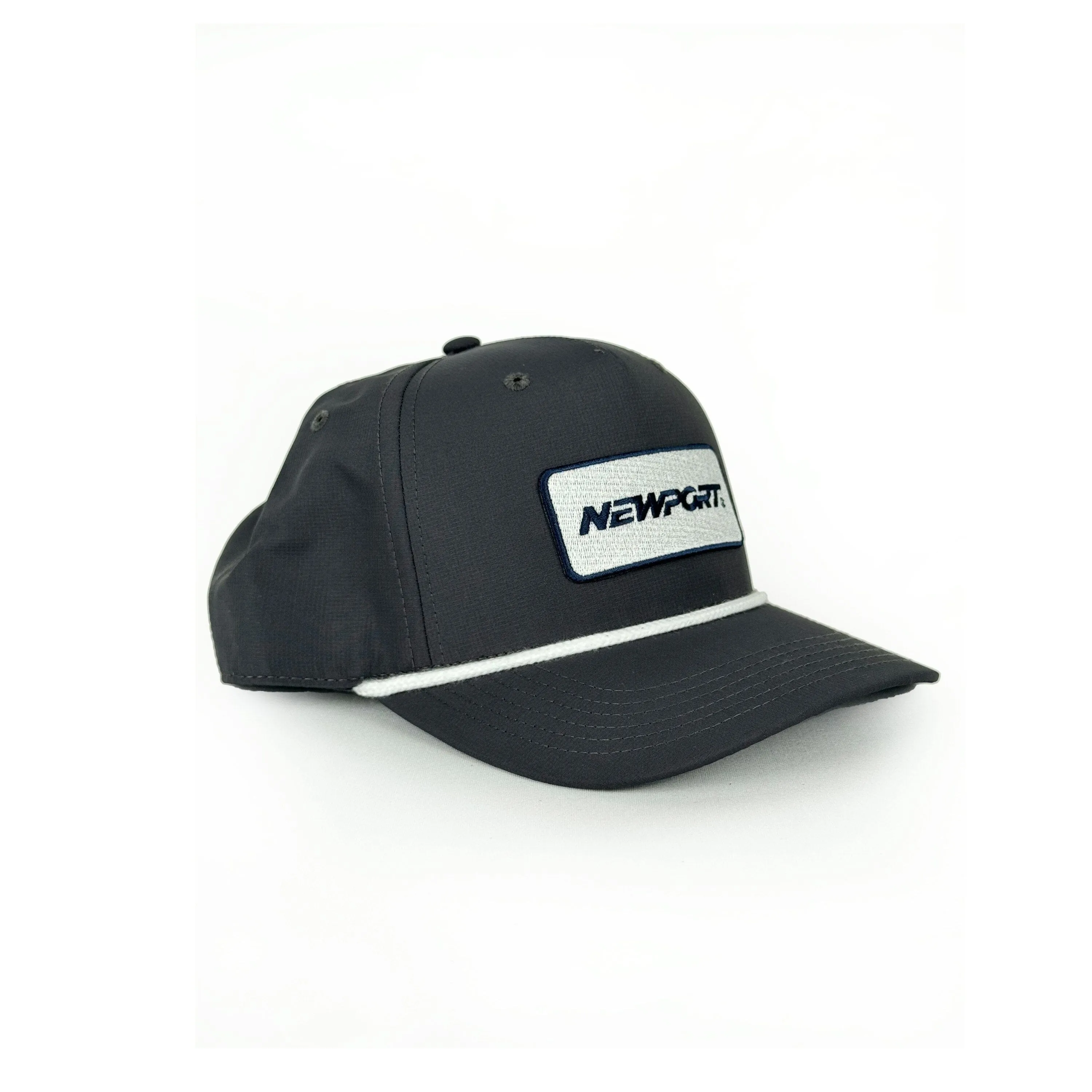 Newport White Patch Rope Hat