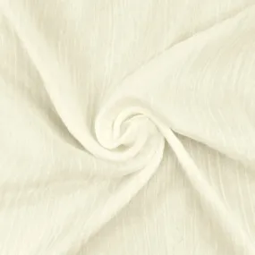 Paint Ivory Crinkle Nylon Double Weave Woven Fabric