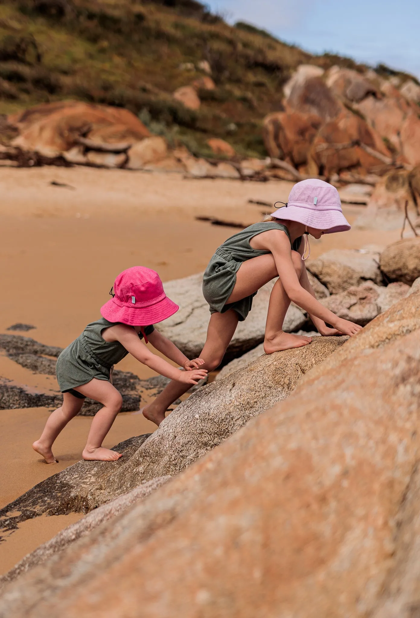 Pink Terry Towelling Bucket Hat