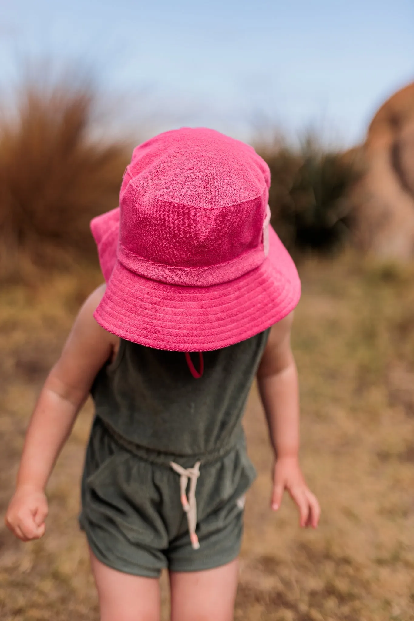 Pink Terry Towelling Bucket Hat