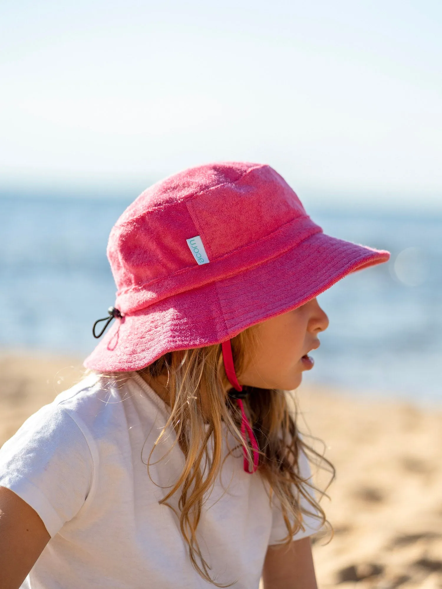 Pink Terry Towelling Bucket Hat