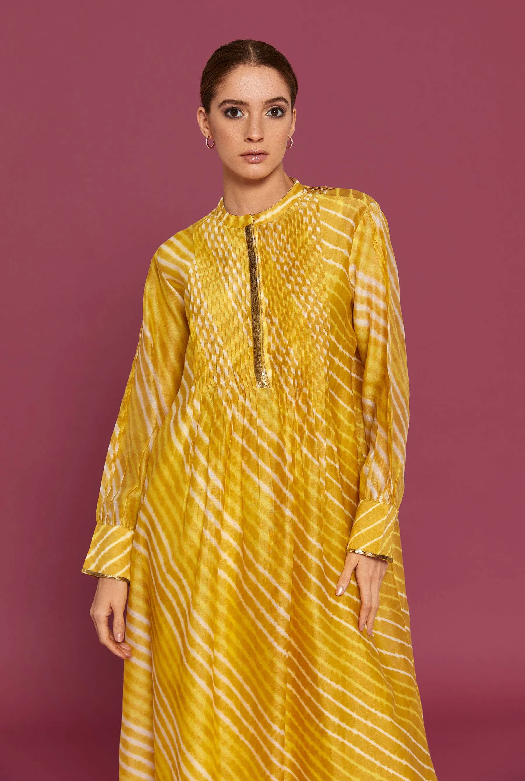 Radia Yellow Kaftan