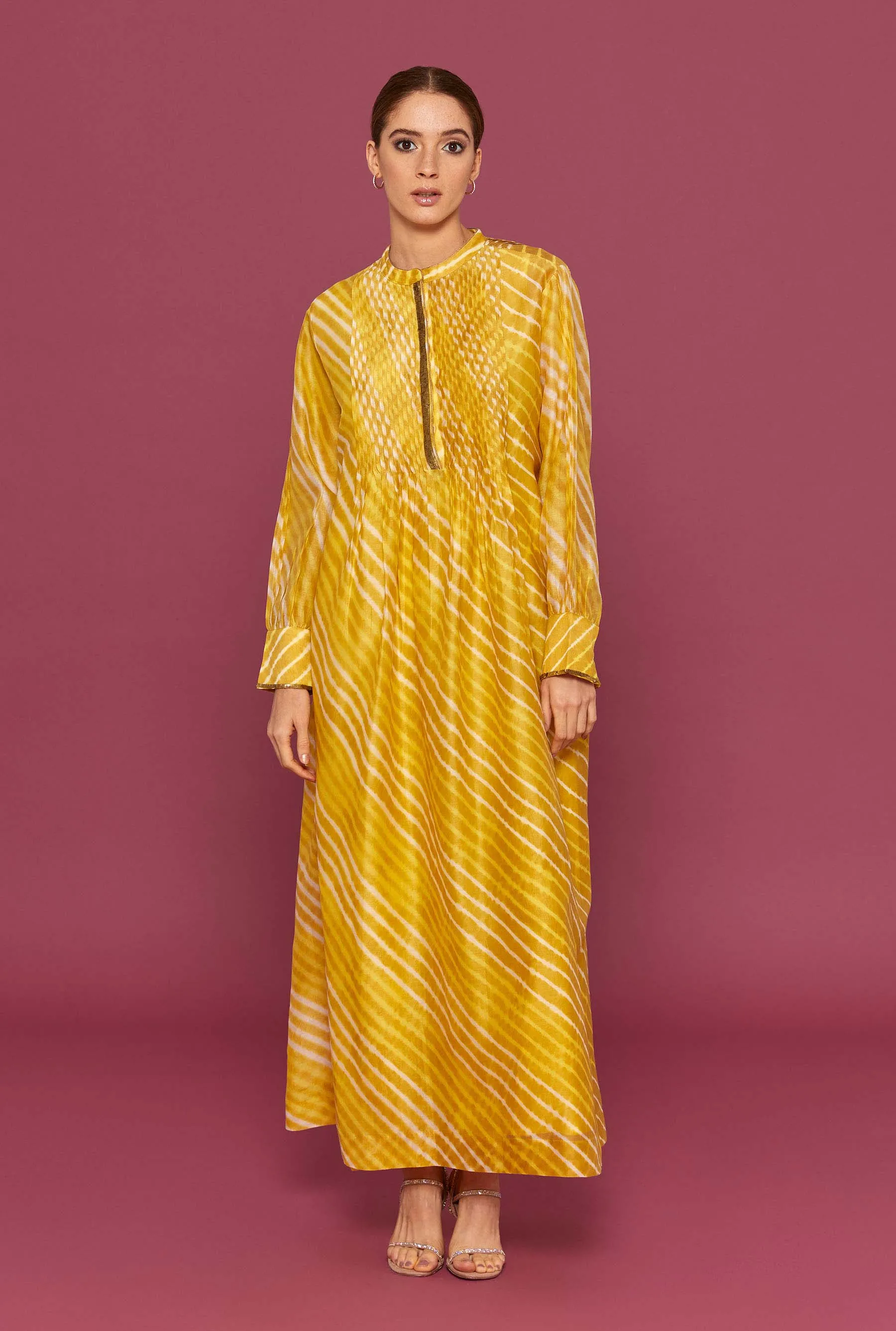 Radia Yellow Kaftan