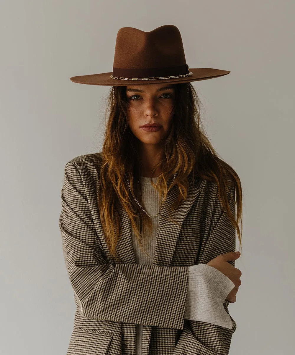 Raine Wide Brim Fedora