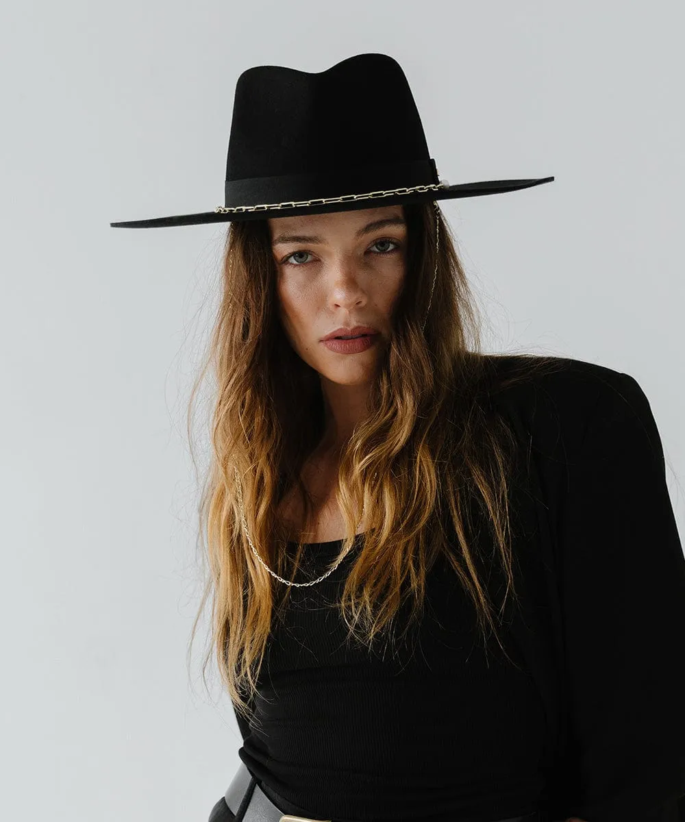 Raine Wide Brim Fedora