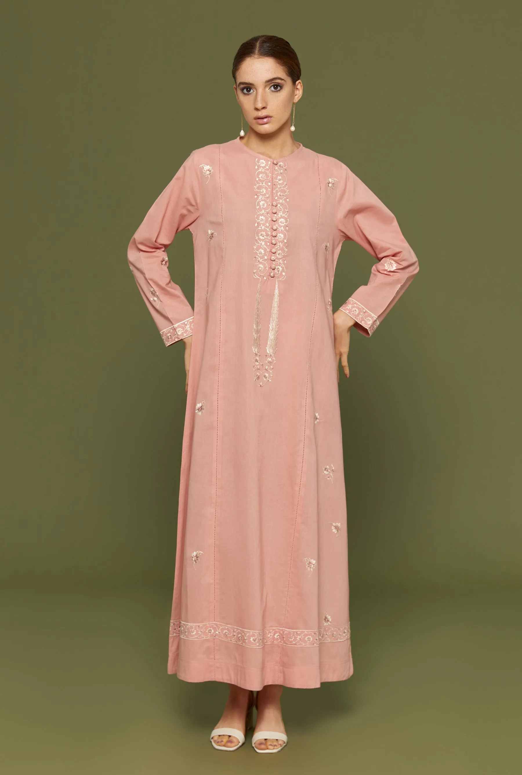 Shaida Muted Clay Kaftan