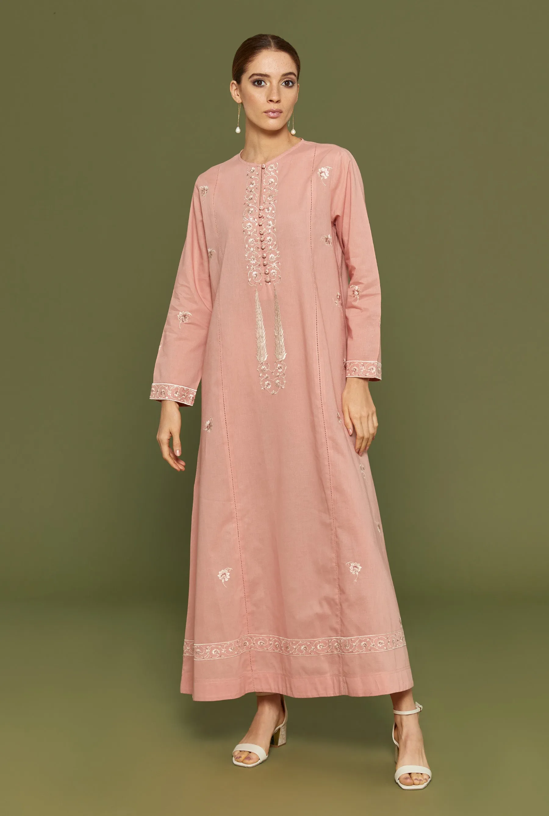 Shaida Muted Clay Kaftan