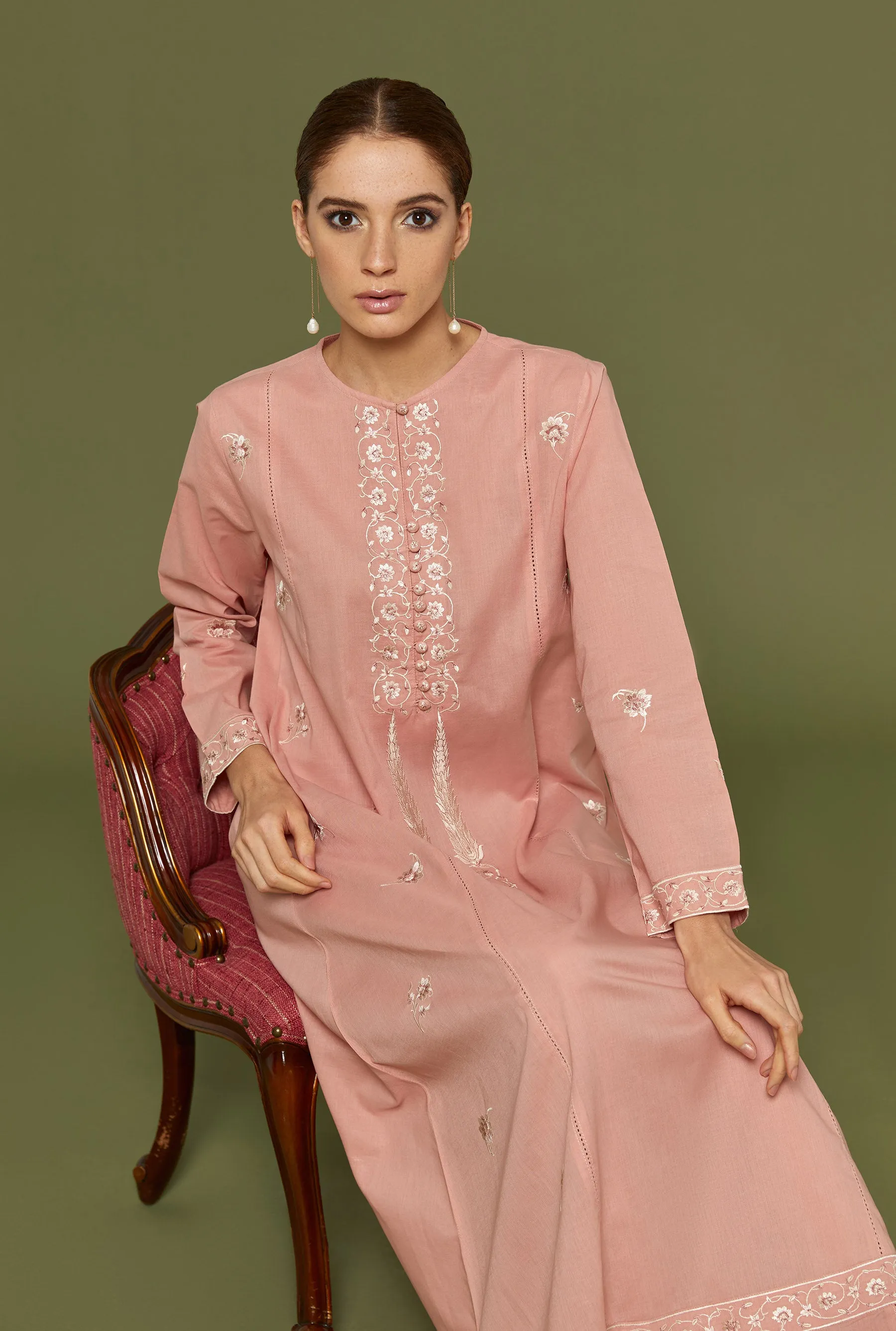 Shaida Muted Clay Kaftan