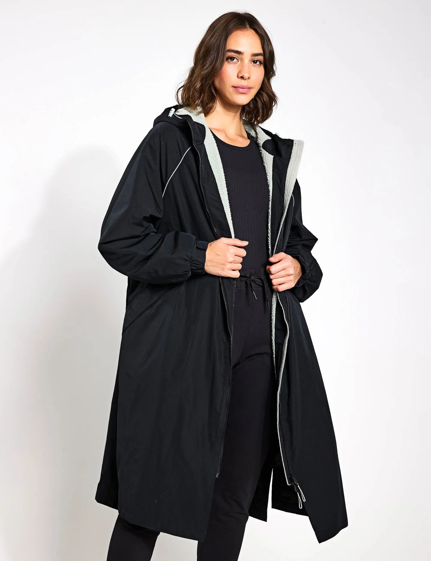 Stormwear Borg Lined Changing Robe - Black