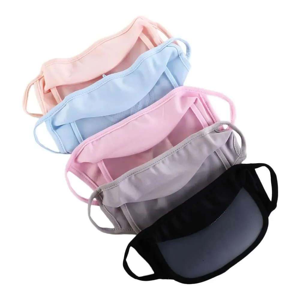 Summer Sunscreen Ice Silk Riding Mask UV Protection Face Cover With Brim Outdoor Cycling Sun Protection Hats Caps