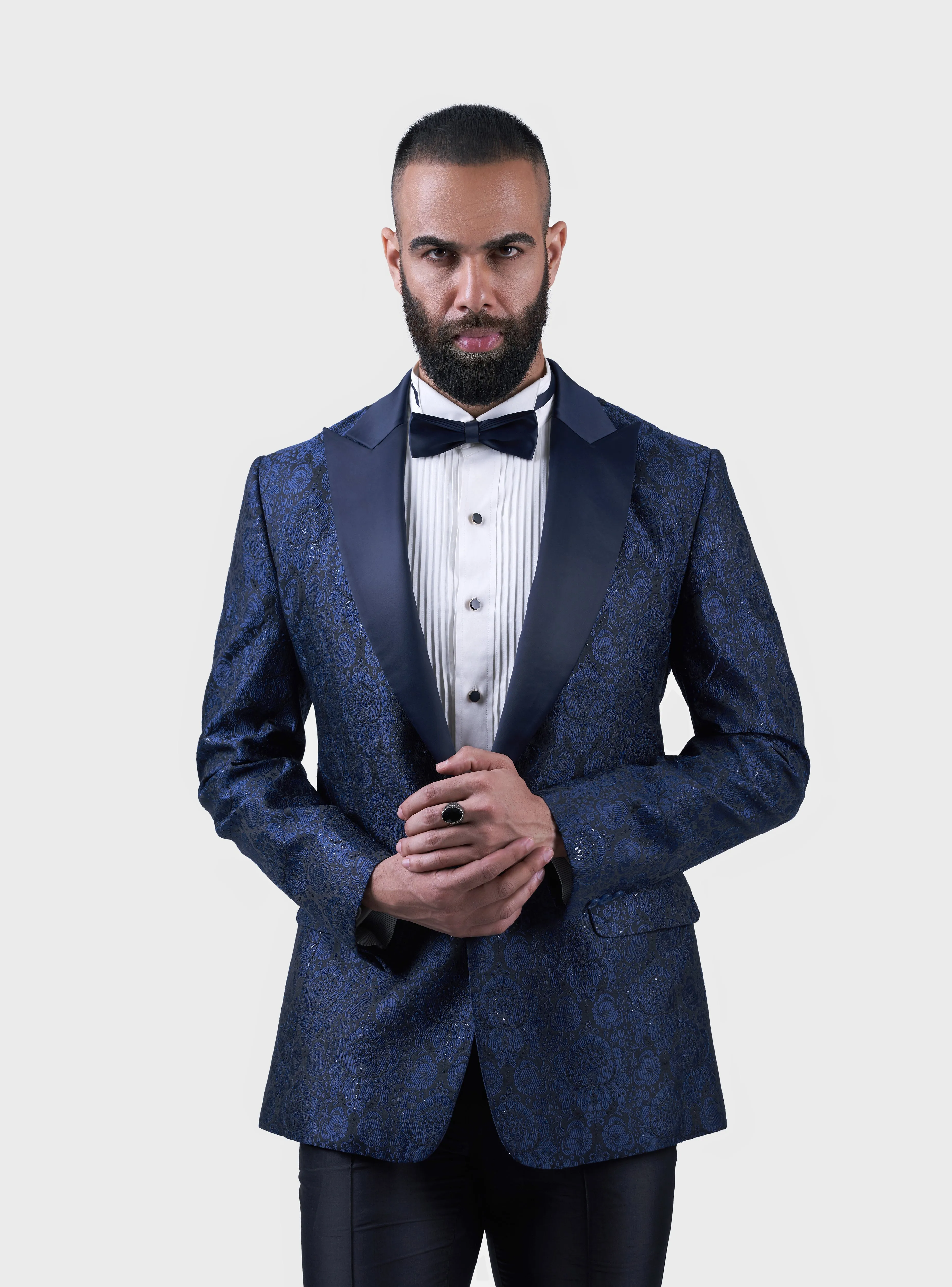 THE MIDNIGHT FLORET TUXEDO JACKET