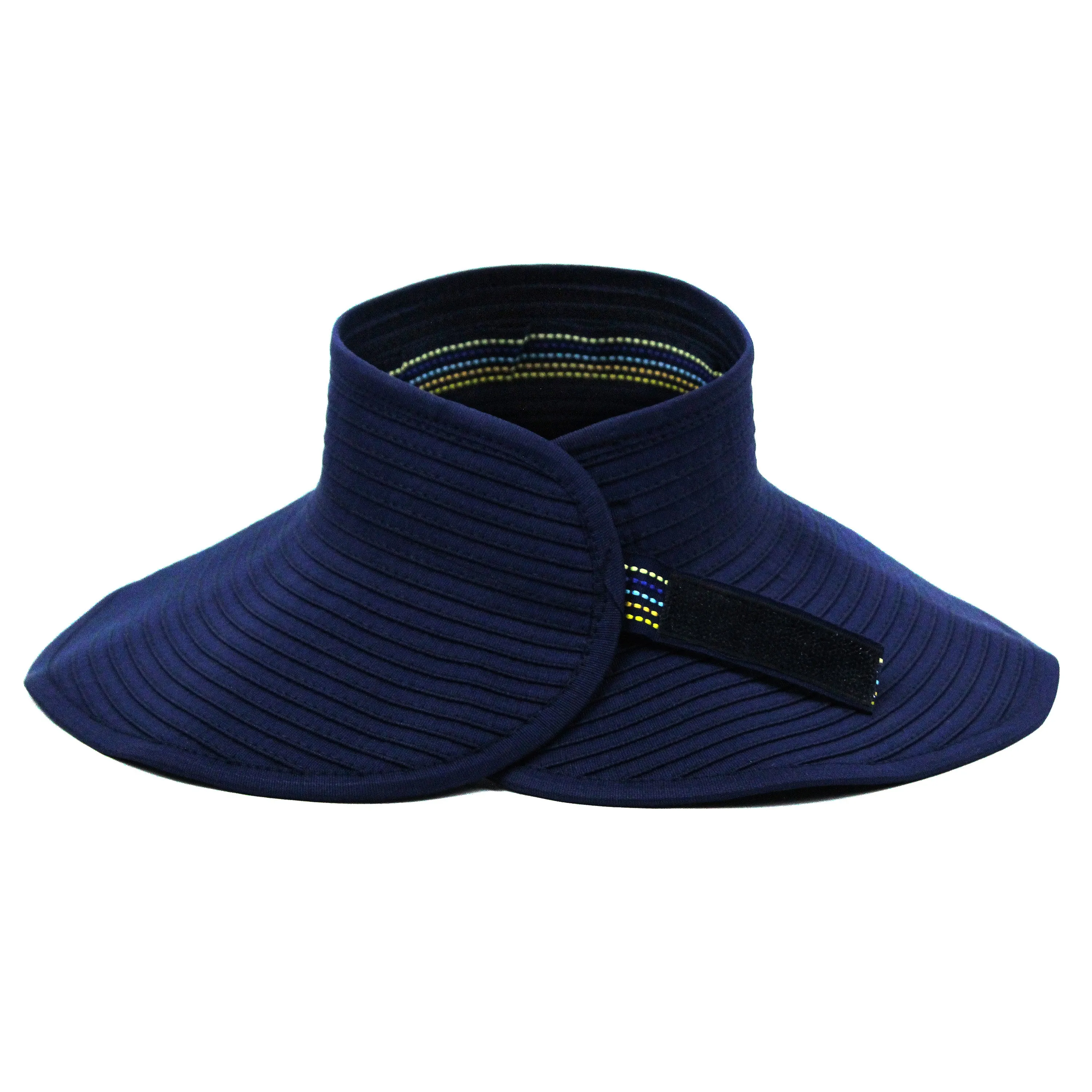 Women's Wide Brim Sun Visor - Navy